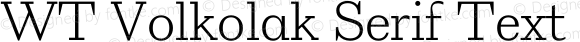 WT Volkolak Serif Text Thin