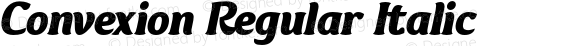 Convexion Regular Italic