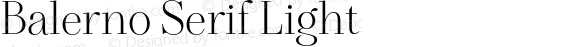 Balerno Serif Light