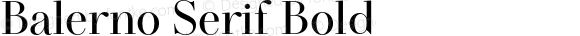 Balerno Serif Bold