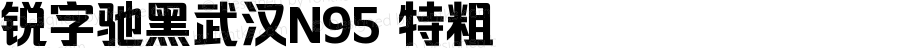 锐字驰黑武汉N95 特粗