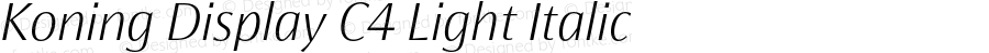 KoningDisplayC4-LightItalic