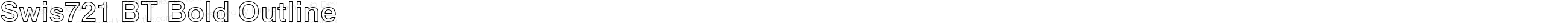 Swis721 BT Bold Outline