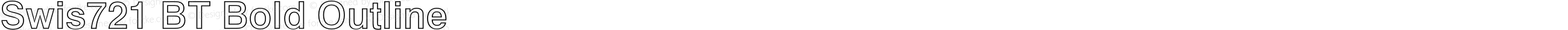Swis721 BT Bold Outline