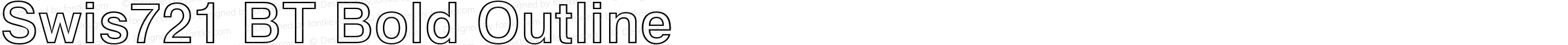 Swis721 BT Bold Outline
