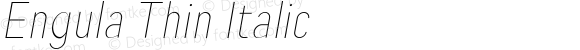 Engula Thin Italic