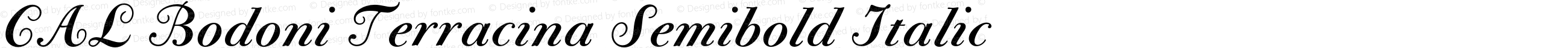 CAL Bodoni Terracina Semibold Italic