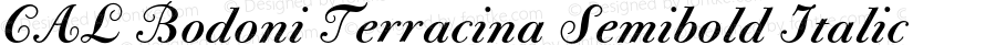 CAL Bodoni Terracina Semibold Italic