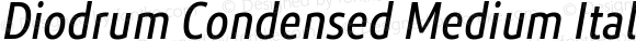 Diodrum Condensed Medium Italic