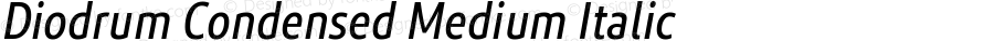 Diodrum Condensed Medium Italic