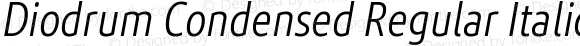 Diodrum Condensed Regular Italic