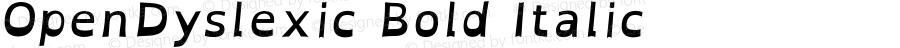 OpenDyslexic Bold Italic