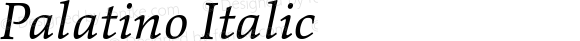 Palatino Italic