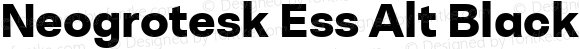 Neogrotesk Ess Alt Black