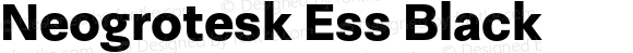 Neogrotesk Ess Black