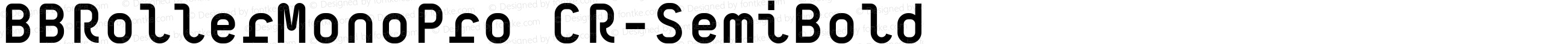 BBRollerMonoPro CR-SemiBold