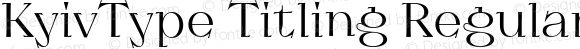 KyivType Titling Regular3