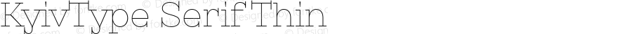 KyivType Serif Thin