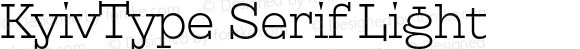 KyivType Serif Light