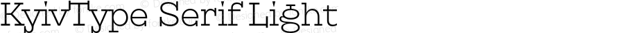 KyivType Serif Light