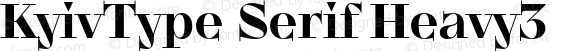 KyivType Serif Heavy3