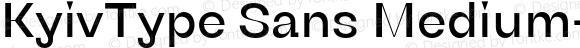 KyivType Sans Medium-