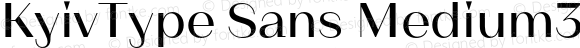 KyivType Sans Medium3