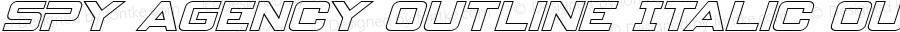 Spy Agency Outline Italic