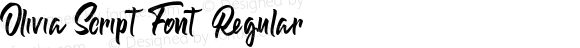 Olivia Script Font Regular