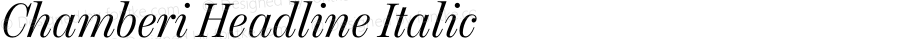 Chamberi Headline Italic