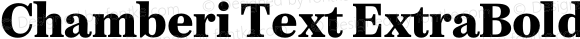 Chamberi Text ExtraBold