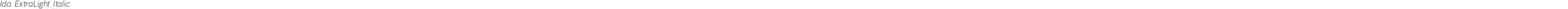 Ida ExtraLight Italic