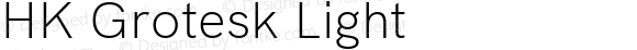 HK Grotesk Light