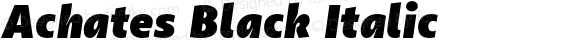 Achates Black Italic