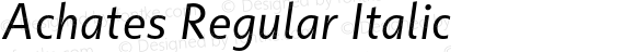 Achates Regular Italic