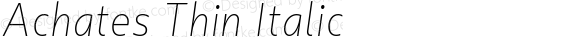 Achates Thin Italic