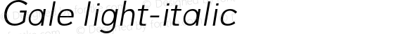 Gale light-italic 0.1.0