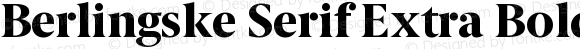 Berlingske Serif Extra Bold