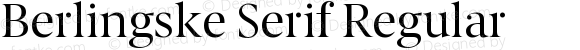 Berlingske Serif Regular