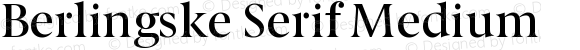 Berlingske Serif Medium