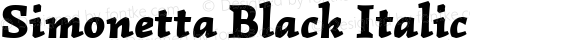 Simonetta Black Italic