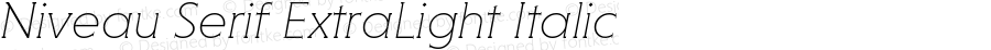 NiveauSerifExtraLight-Italic