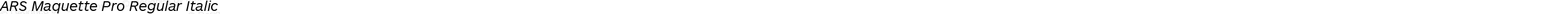 ARSMaquettePro-Italic