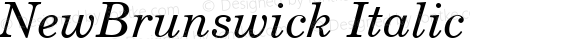 NewBrunswick Italic