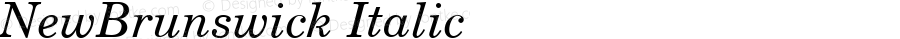 NewBrunswick Italic