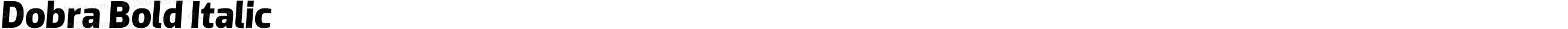 Dobra Bold Italic