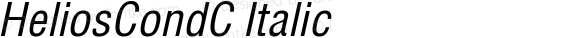 HeliosCondC-Italic