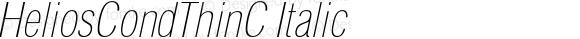 HeliosCondThinC-Italic