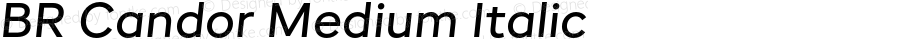 BR Candor Medium Italic