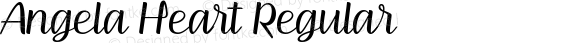 Angela Heart Regular Version 1.00;February 21, 2020;FontCreator 11.5.0.2427 64-bit